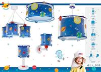 Dalber Kinderkamer hanglampPlanets blauw - 41342 - thumbnail