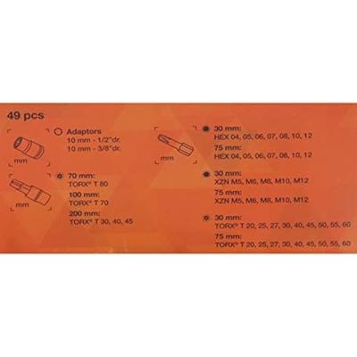 Bahco bitsset 10 mm 49-dlg | BE5049