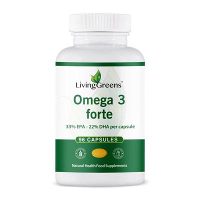Livinggreens Omega 3 visolie forte 96 Capsules Livinggreens Omega 3 visolie forte 96 Capsules