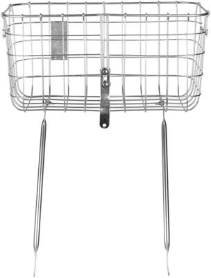Basil robin - fietsmand - voorop - zilver