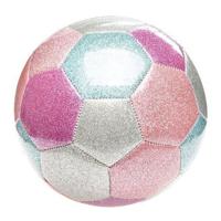 LG-Imports Metallic voetbal roze - thumbnail