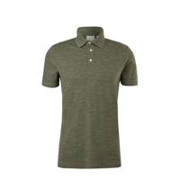 s.Oliver slim fit polo donkergroen - thumbnail