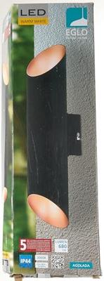 Eglo WandlampAgolada Up - Down zwart met koperbruin - 94804