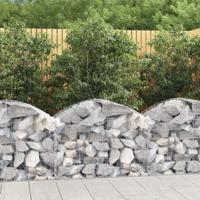 VidaXL Schanskorf gewelfd 100x50x60/80 cm gegalvaniseerd ijzer - thumbnail