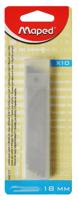 Maped vervangmesjes voor cutters, 18 mm, blister met 10 stuks - thumbnail