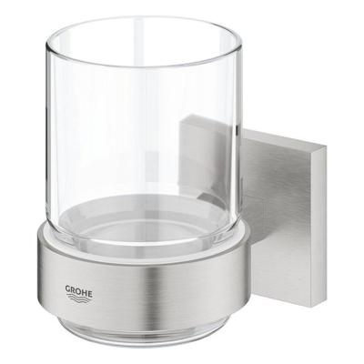 GROHE Start Cube Bekerhouder - 9.5x10.6x7.2cm - met glas - supersteel 41097dc0 GROHE Start Cube Bekerhouder - 9.5x10.6x7.2cm - met glas - supersteel 41097dc0