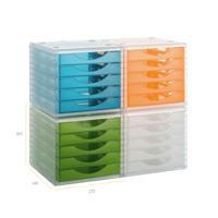 Modulaire archiefkast Archivo 2000 ArchivoTec Serie 4000 5 lades Din A4 Rood 34 x 27 x 26 cm - thumbnail
