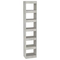 Boekenkast/kamerscherm 40x30x198 cm betongrijs - thumbnail