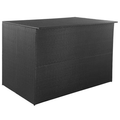 VidaXL Tuinbox 150x100x100 cm poly rattan zwart