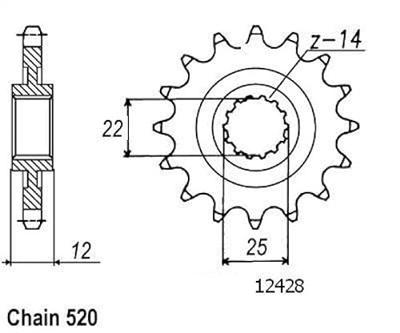 ESJOT Sprocket 520 13z standard