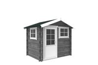 Interflex 2520 Blokhut 250x200 cm 28 mm vuren exterieur gecoat- Zadeldak- Hout- Interflex - thumbnail