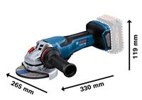 Bosch Blauw GWS 18V-15 PSC Accu Haakse slijper | BITURBO | 125 mm | excl. accu en lader - 06019H6B00 - thumbnail