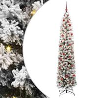 VidaXL Kunstkerstboom groen 240 cm pvc en staal en kunststof - thumbnail