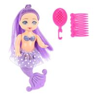 Toi-Toys Mermaids zeemeerminpop met kammetjes, 12cm - thumbnail