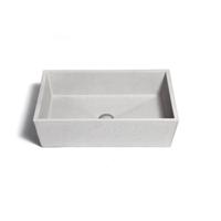 Opzet Wastafel Urbi et Orbi Concis Beton 60x40x16 cm Medium Grijs - thumbnail