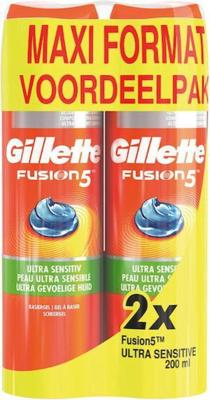Gillette Fusion 5 Ultra Sensitive Scheergel - 2 x 200 ml Gillette Fusion 5 Ultra Sensitive Scheergel - 2 x 200 ml