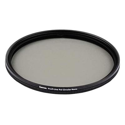Hama Polarisatiefilter (ronde polarisator, bovenglas, schroefdraaddiameter 52 mm, framedikte 4,5 mm, voorschroefdraad, NMC16 (nano multi-coated 16 lagen)) zwart
