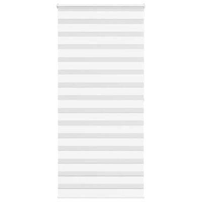 VidaXL Zebra rolgordijn 115x200 cm stofbreedte 110,9cm polyester wit