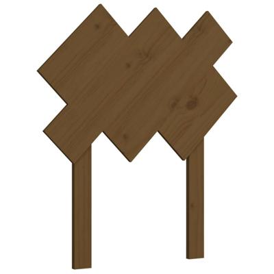 Hoofdbord 72,5x3x81 cm massief grenenhout honingbruin
