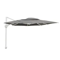 4 Seasons Outdoor | Zweefparasol Siesta Premium 300 x 400 cm | Wit-Charcoal - thumbnail