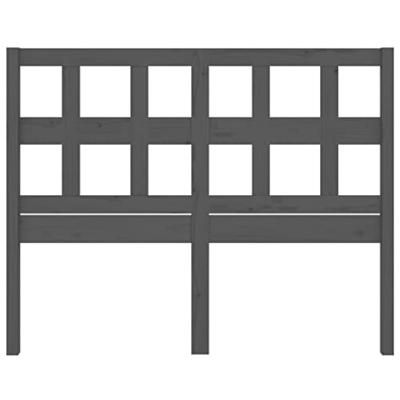 Hoofdbord 165,5x4x100 cm massief grenenhout grijs