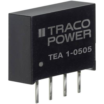 TracoPower TEA 1-0505 DC/DC-converter, print 200 mA 1 W Aantal uitgangen: 1 x Inhoud 1 stuk(s)