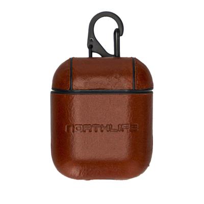 NorthLife - Haga leren cover hoes - AirPods 1 / 2 - Cognac NorthLife - Haga leren cover hoes - AirPods 1 / 2 - Cognac