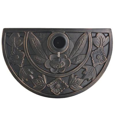 Parasolvoet halfrond 9 kg hars bronskleurig - thumbnail