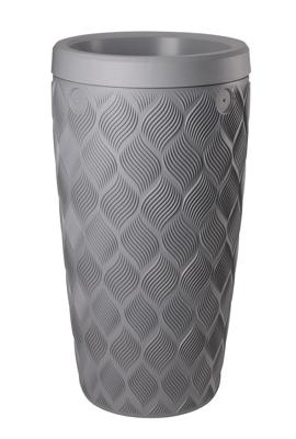 Regenton flow platinumgrijs 240l inclplantenbak