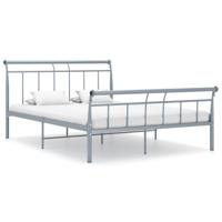 Bedframe metaal grijs 140x200 cm - thumbnail