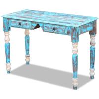 Bureau massief gerecycled hout - thumbnail