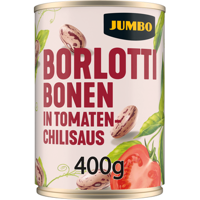 Jumbo Borlottibonen in TomatenChilisaus 400 g - thumbnail