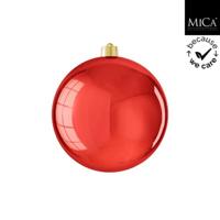 Mica Decorations Kerstbal Onbreekbaar 20 cm Glanzend Rood - thumbnail