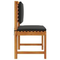 Tuinstoel 2 pcs Bruin 50 x 50 x 91cm Massief acaciahout - thumbnail