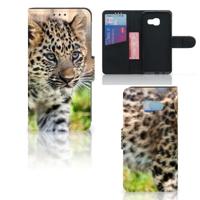 Samsung Galaxy A3 2017 | Telefoonhoesje | Met pasjeshouder | Baby Luipaard - thumbnail