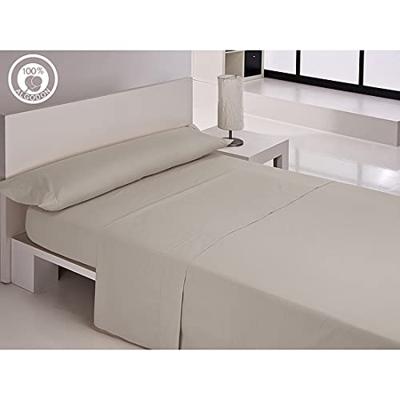 Verstelbaar onderlaken Happy Home LISOS COTTON Grijs Bed van 90