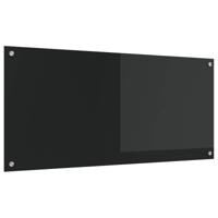 VidaXL Keuken spatscherm zwart 110 x 50 cm gehard glas - thumbnail