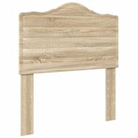 Bedframe met hoofdeinde Sonoma Eiken 75 x 190 cm Bewerkt hout - thumbnail