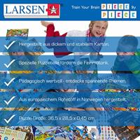 Selecta Larsen legpuzzel reis naar de maan - ruimtevaart apollo 11, 50st. - thumbnail