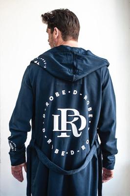 D-Robe badjas met capuchon - Blauw-2xl