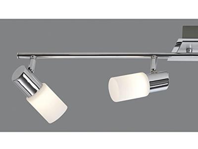 Trio Design plafondspotSeries 8214 4-lichts metaalgrijs met chroom - 821410405