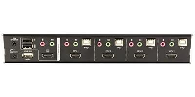 Aten 4-poorts USB HDMI/Geluid KVMP-schakelaar | 1 stuks - CS1794-AT-G CS1794-AT-G - thumbnail