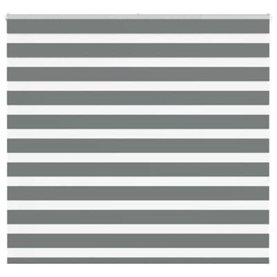 VidaXL Zebra rolgordijn 165x150 cm stofbreedte 160,9 cm donkergrijs VidaXL Zebra rolgordijn 165x150 cm stofbreedte 160,9 cm donkergrijs