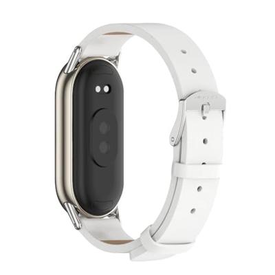 PU leren bandje - Wit - Xiaomi Smart Band 8 & 9 PU leren bandje - Wit - Xiaomi Smart Band 8 & 9