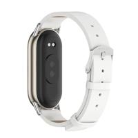 PU leren bandje - Wit - Xiaomi Smart Band 8 & 9 - thumbnail