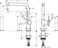 Hansgrohe Talis Keukenmengkraan RVS-Look - thumbnail