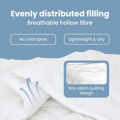 VidaXL Winter dekbed wit 240 x 222 x 5 cm polyester VidaXL Winter dekbed wit 240 x 222 x 5 cm polyester