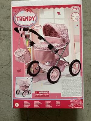 Poppenwagen Reig Trendy Classic Fuchsia 45 cm - thumbnail