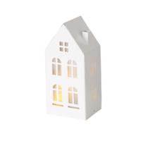 Boltze Home Deco huisje domizil metaal led h22,3cm - thumbnail