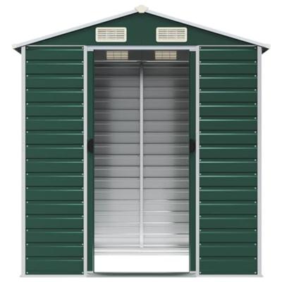Tuinschuur 191x130x198 cm gegalvaniseerd staal groen
